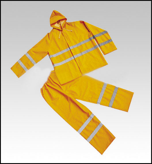 เสื้อกันฝน 2 ชิ้น ติดแถบสะท้อนแสง TF-RC02